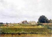 Stanislaw Debicki Landscape from Stryja oil on canvas